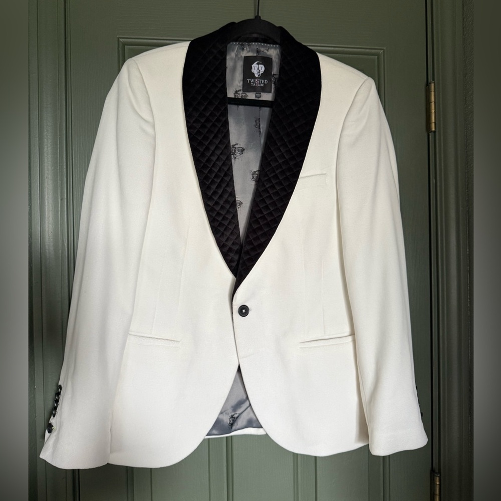 Twisted Tailor Tux White Blazer